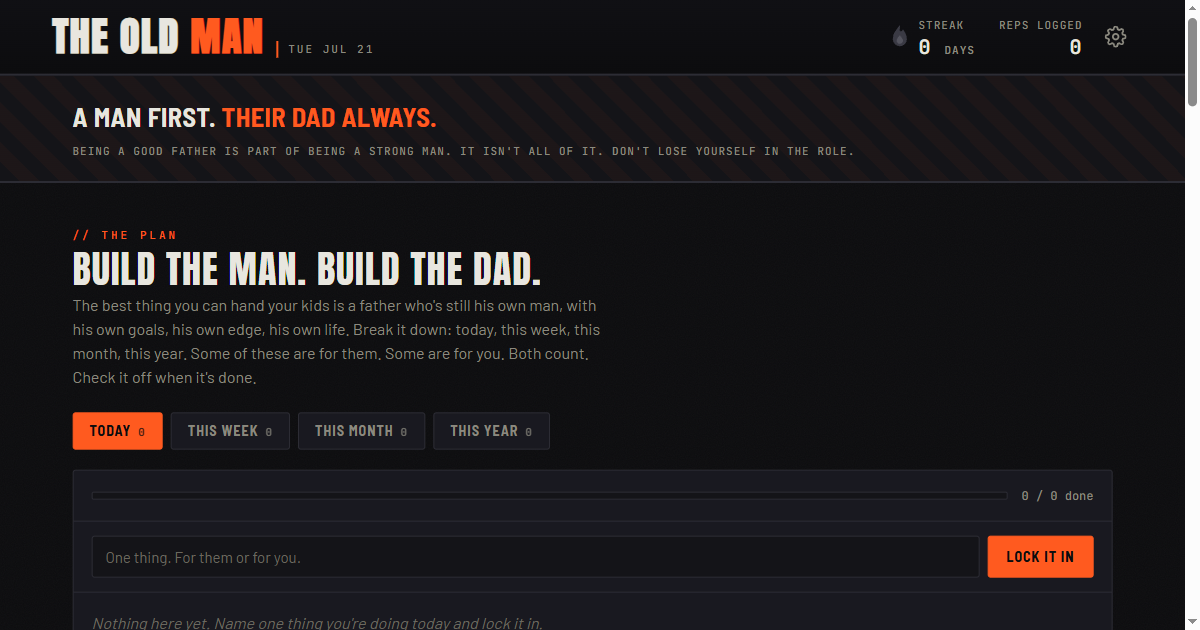 The Old Man app preview